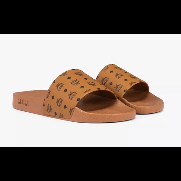MCM Women's Monogram Slides